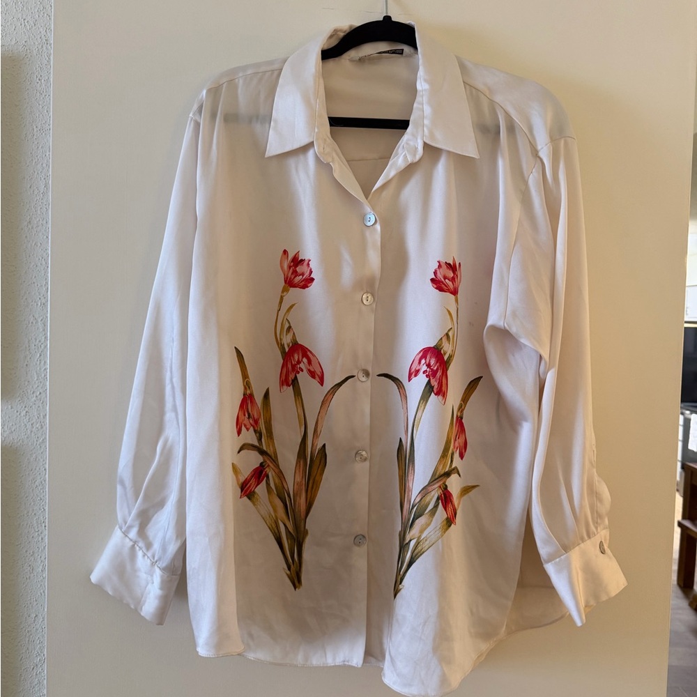 Zara Cream Collared Blazer